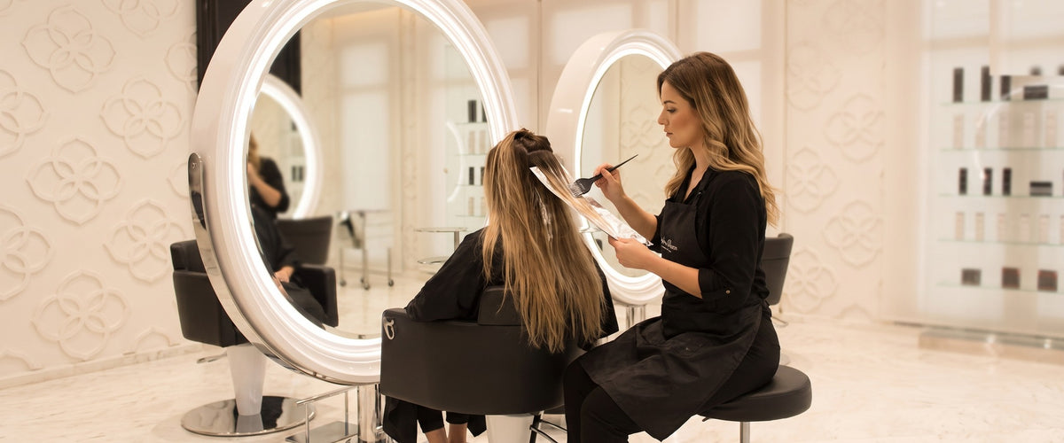 Hair colour at Kingdom of Beauty, Abu Dhabi
