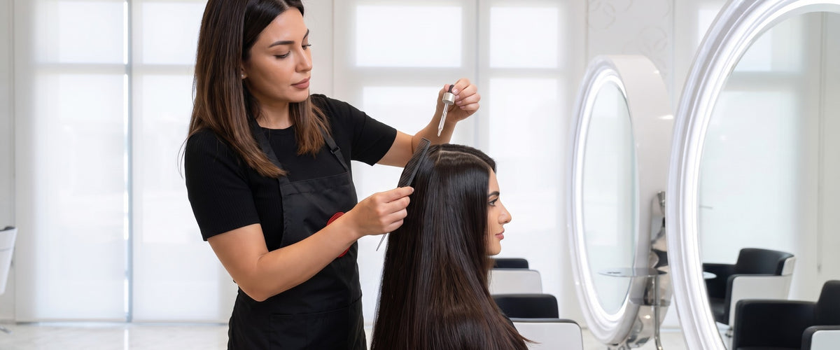 Hair treatment add-on in the hair studio at Kingdom of Beauty, Abu Dhabi