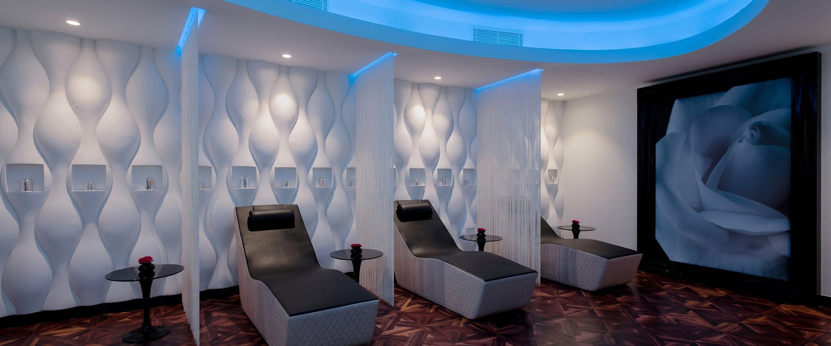 The relaxation room at Kingdom of Beauty spa, Abu Dhabi