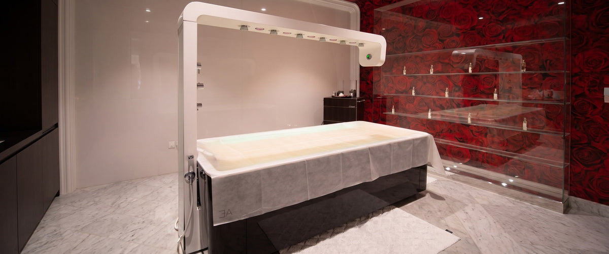 The Vichy shower room at Kingdom of Beauty, Abu Dhabi