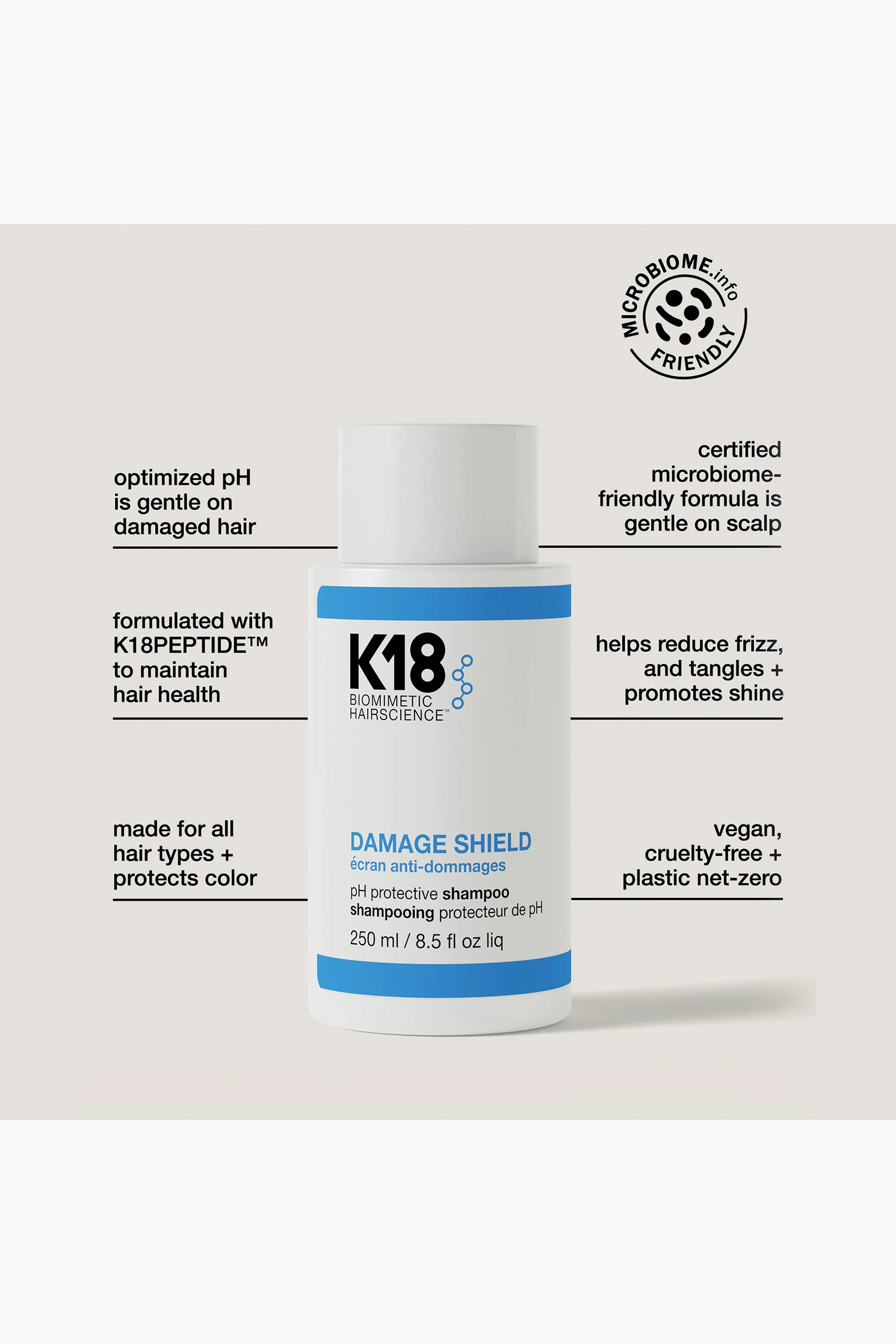 K18 Peptide Pre PH Shampoo 250ml/8.5oz