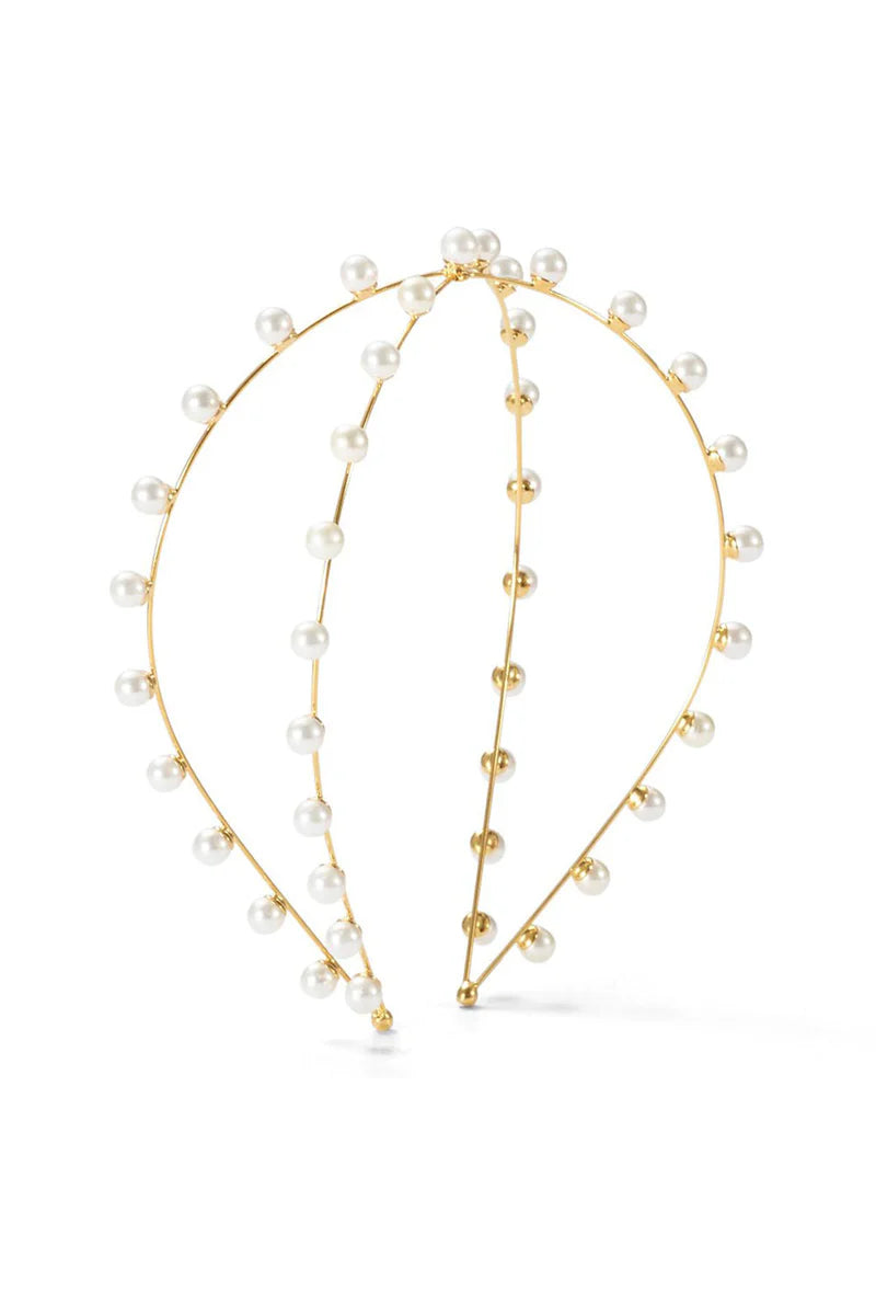 Nikki Pearl exes Headband Gold