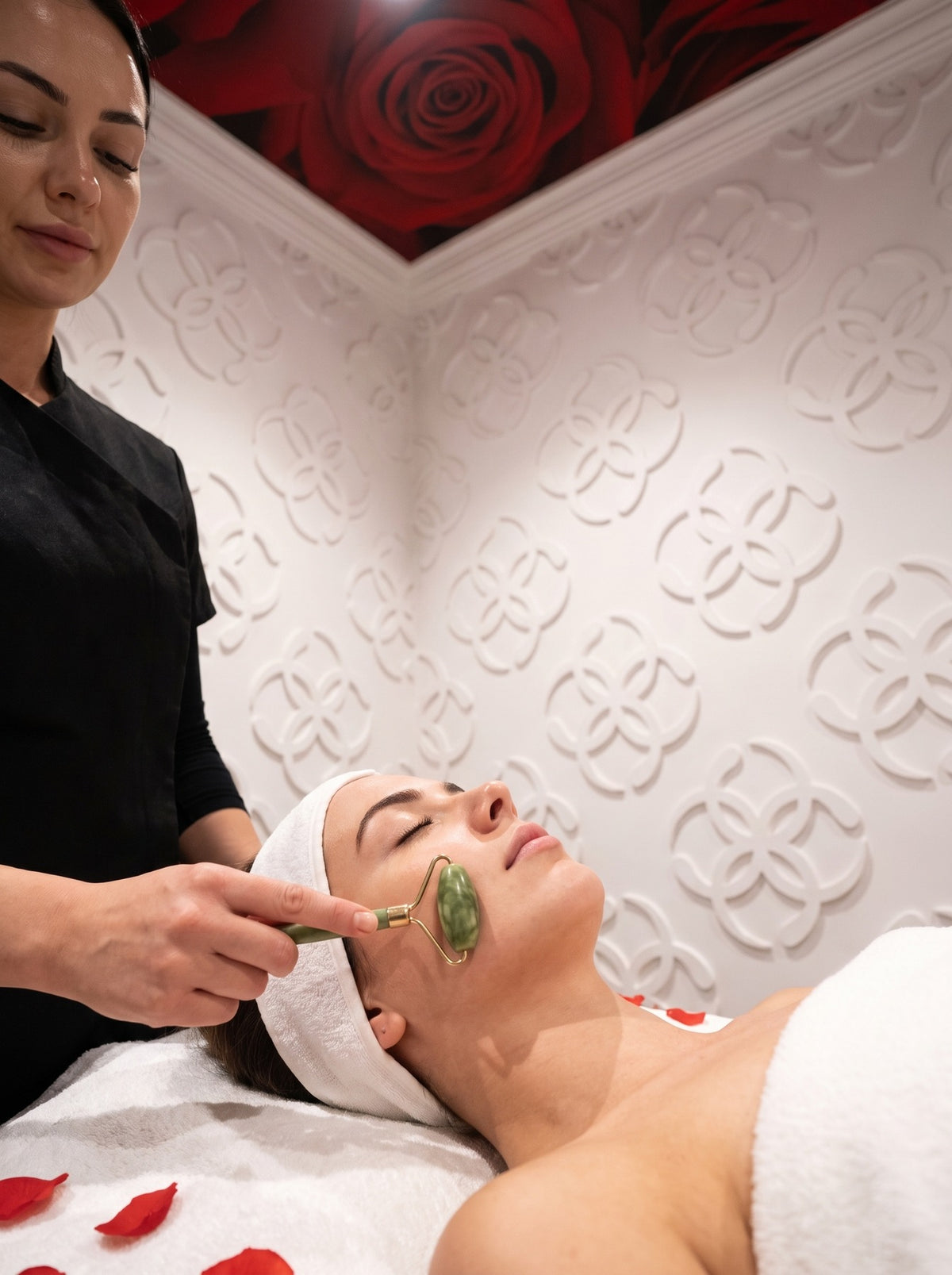 Jade roller facial at Kingdom of Beauty, Abu Dhabi