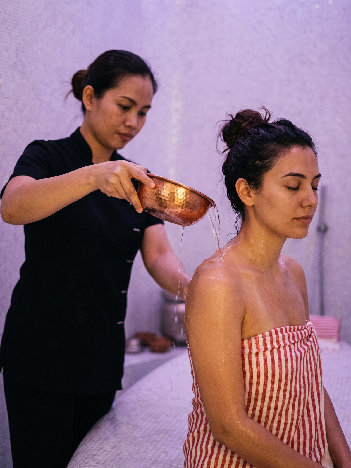 Hammam ritual at Kingdom of Beauty, Abu Dhabi