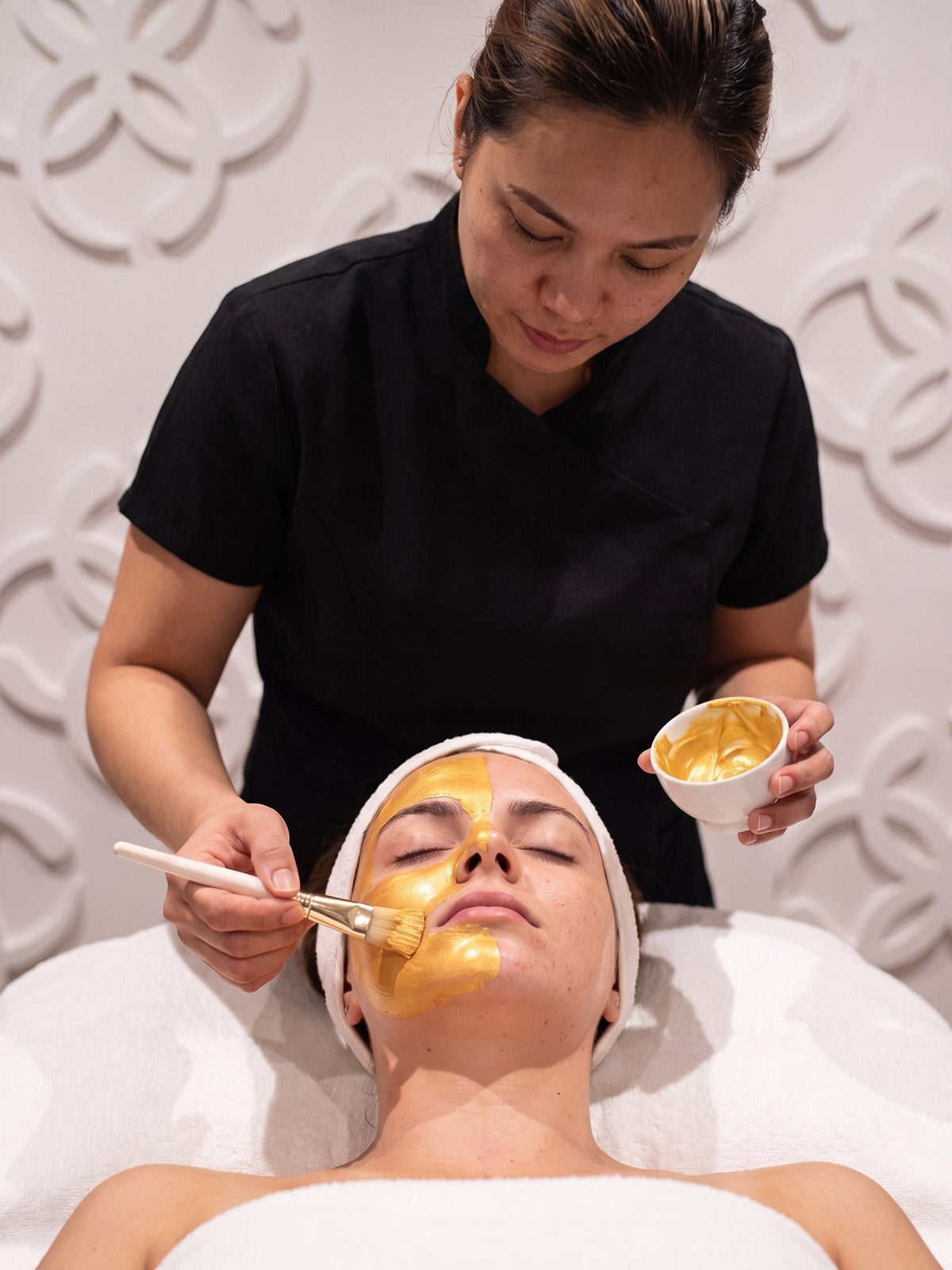 Gold mask facial at Kingdom of Beauty, Abu Dhabi