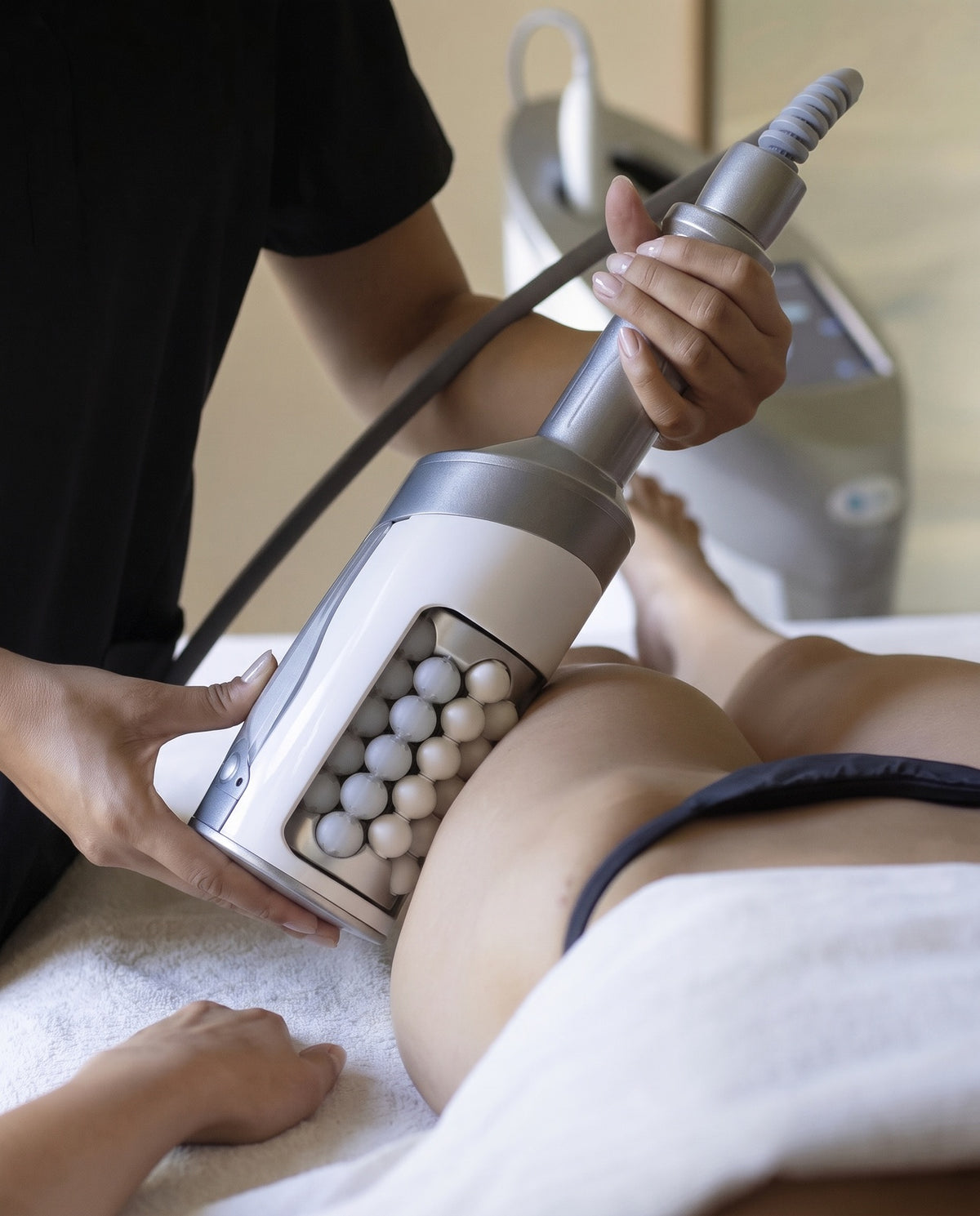 Endospheres compression micro-vibration treatment at Kingdom of Beauty, Abu Dhabi