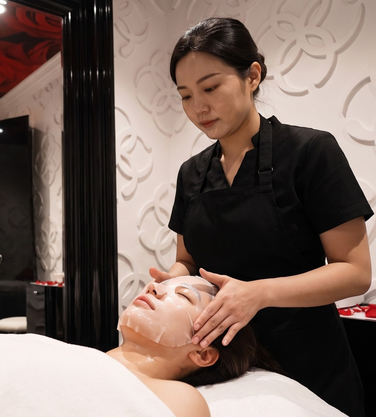 Korean sheet mask facial at Kingdom of Beauty, Abu Dhabi