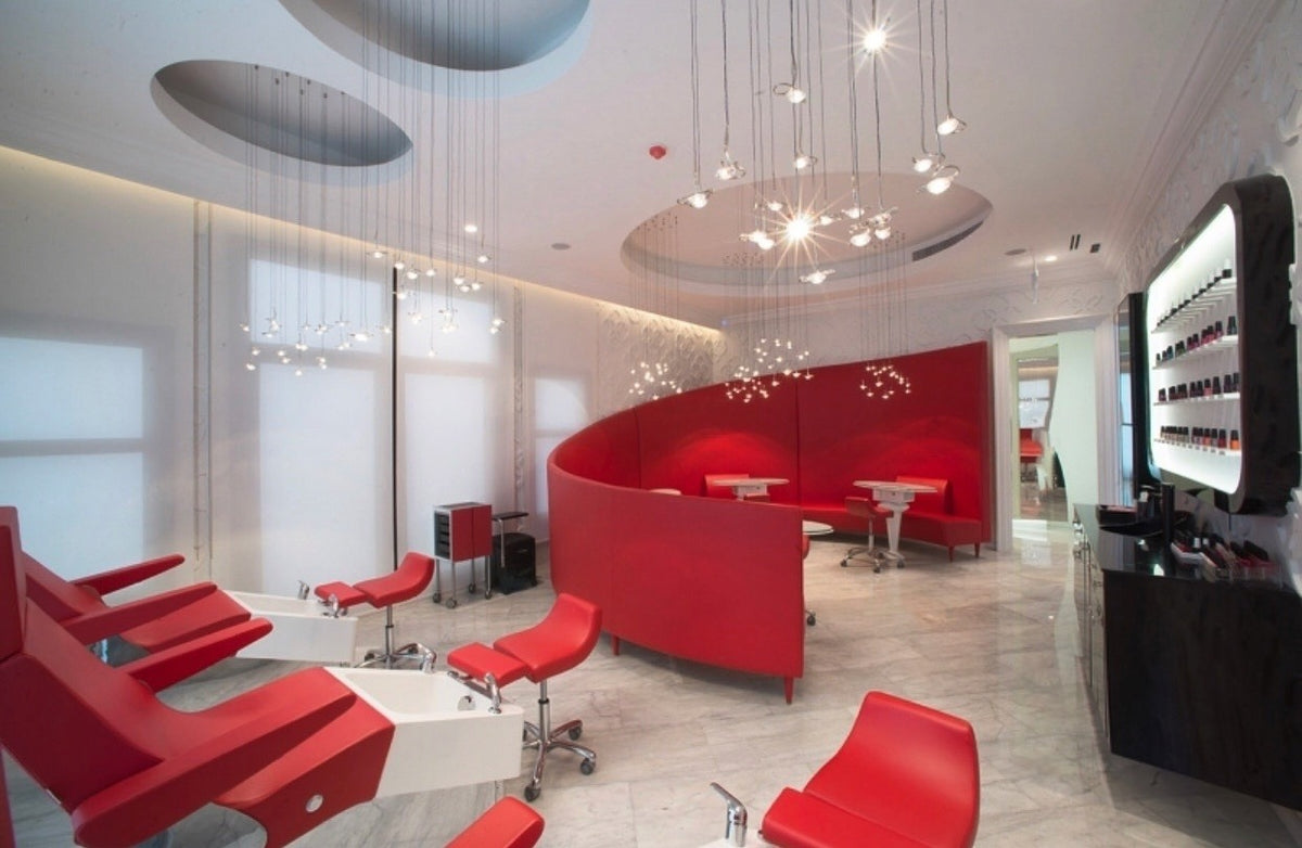 Pedicure stations at Kingdom of Beauty, Abu Dhabi