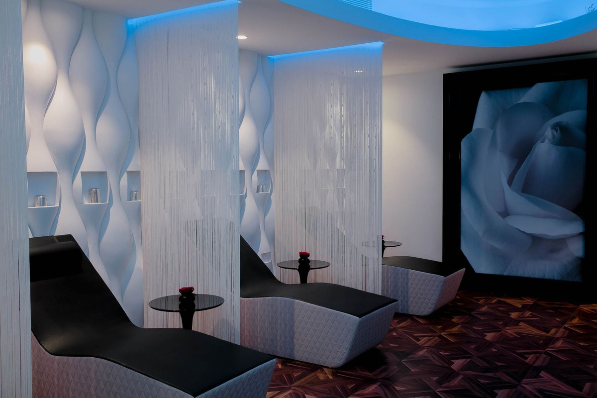 The relaxing room at Kingdom of Beauty, Abu Dhabi