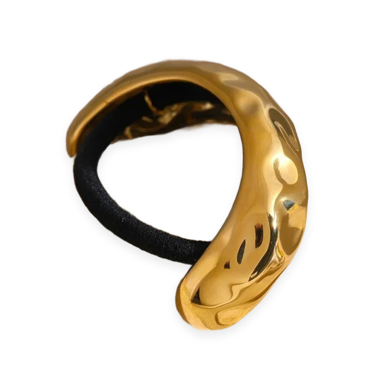 SARA7384- Hammered Arch Pony Cuff Gold at Kingdom of Beauty, Abu Dhabi