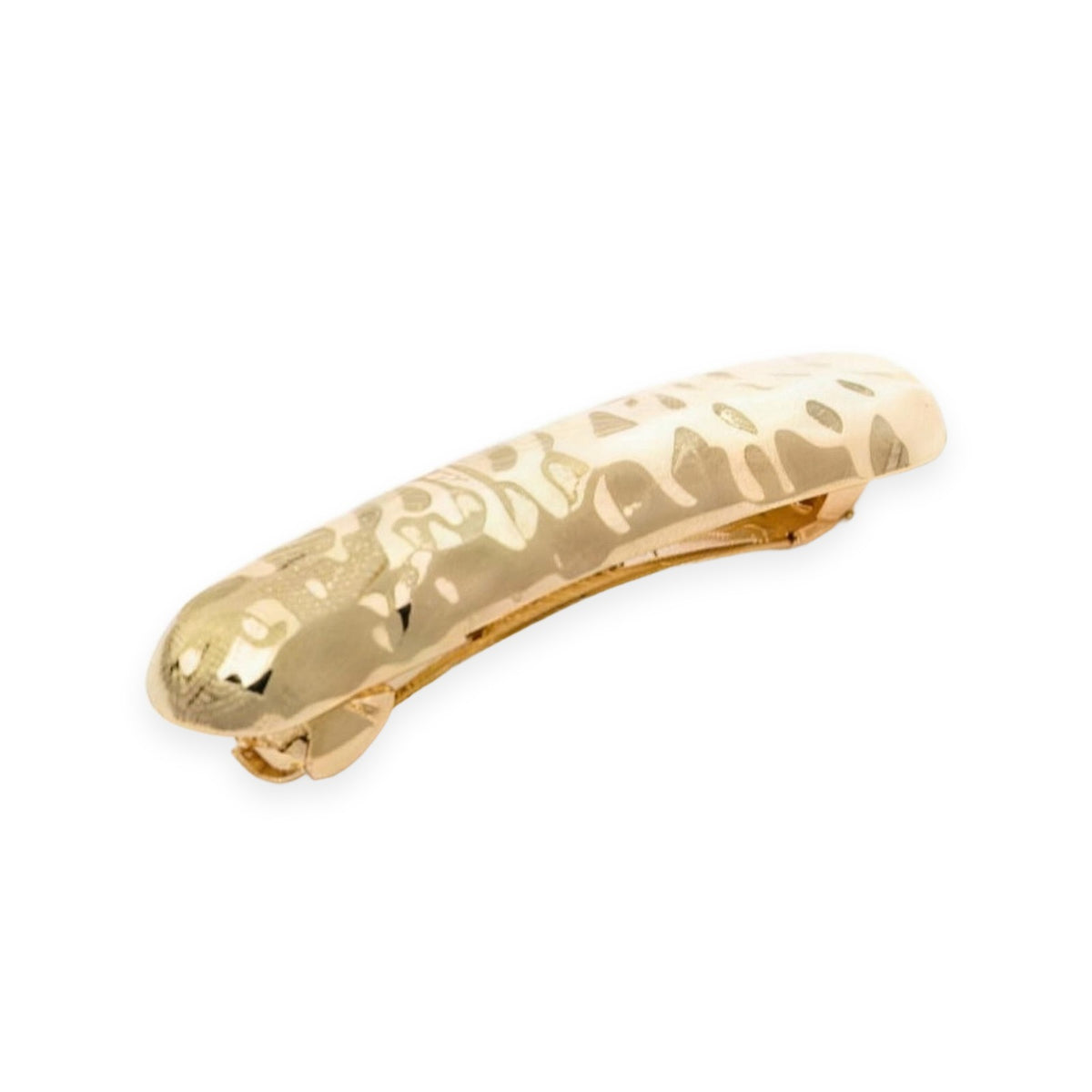 SARA1443- Hammered Bar Barrette Gold at Kingdom of Beauty, Abu Dhabi