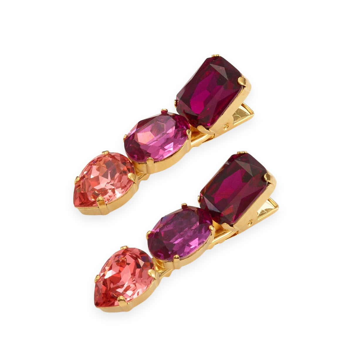 Mika Crystal Clip Set Of 2 Pink at Kingdom of Beauty, Abu Dhabi