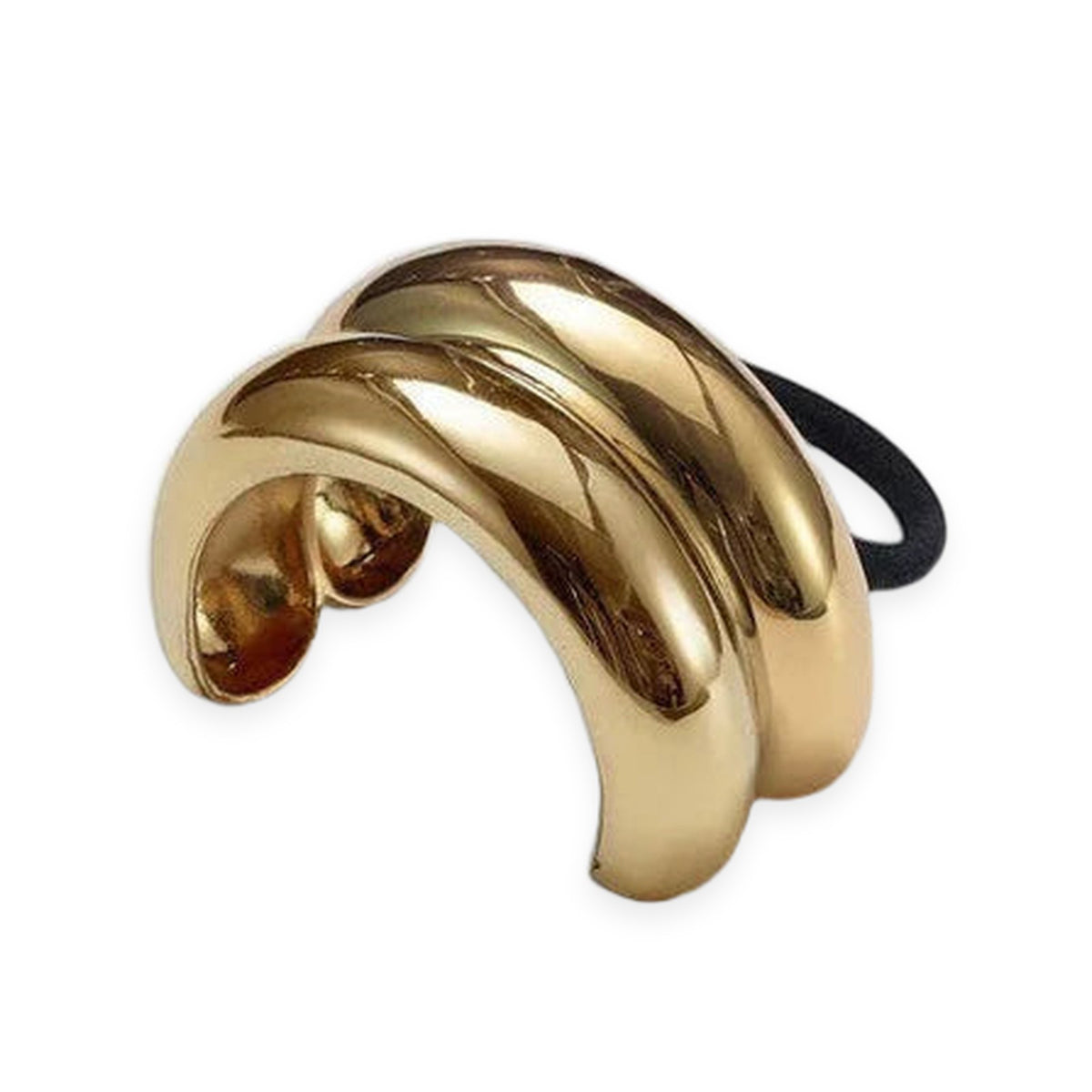 Glossy Double Arch Pony Cuff Gold at Kingdom of Beauty, Abu Dhabi